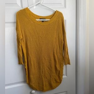 Express mustard sweater size small